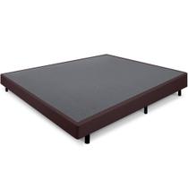 Cama Box Casal Anti Refluxo Marrom Inclinada 138x188cm BF Colchões