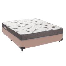 Cama Box Casal Bege + Colchão Light D33 Ortobom Cama Box Casal Bege + Colchão Light D33 Ortobom