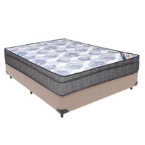 Cama Box Casal Bege Colchão Ortobom ISOSuperpocket PillowTop