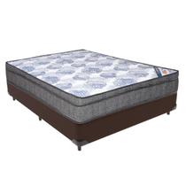 Cama Box Casal Bege Colchão Ortobom ISOSuperpocket PillowTop