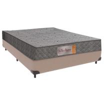 Cama + Box Casal Bege Orthoprime Comfort Ortopédico D28 138x188 - Comfort Prime