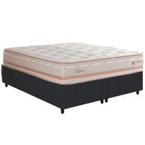Cama Box Casal Bipartida com Colchão Herval Lyon Molas Maxspring 138x188x71cm MS