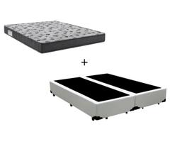 Cama Box Casal Bipartido 138 Tecido Sintético Branco com Colchão De Espuma - D33 Ortobom ISO 100 58x138x188 Cama Box Casal Bipartido 138 Tecido Sintético Branco com Colchão De Espuma - D33 Ortobom ISO 100 58x138x188