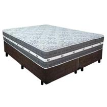 Cama Box Casal Bipartido Suede + Colchão Anjos Black Graphite Molas Ensacadas 138x188x64cm Cor:marrom Cama Box Casal Bipartido Suede + Colchão Anjos Black Graphite Molas Ensacadas 138x188x64cm Cor:marrom