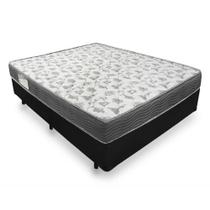 Cama Box Casal Blindada + Colchão De Espuma D33 - Ortobom - Iso 100 138x188x53cm Preto Cama Box Casal Blindada + Colchão De Espuma D33 - Ortobom - Iso 100 138x188x53cm Preto