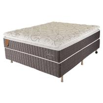 Cama Box Casal (Box + Colchão) 138x188x67 Safira Prorelax Molas Ensacadas Pillow Top Viscoelástico - Cinza Cama Box Casal (Box + Colchão) 138x188x67 Safira Prorelax Molas Ensacadas Pillow Top Viscoelástico - Cinza