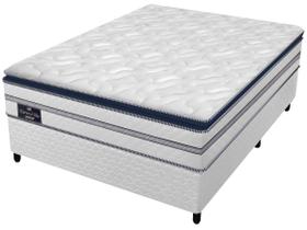 Cama Box Casal (Box + Colchão) Gazin de Mola - 59cm de Altura Diamond Blue