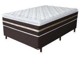 Cama Box Casal (Box + Colchão) Umaflex Mola - 75cm de Altura Prada