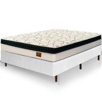 Cama Box Casal Branca Colchão Buenos Aires Molas Superlastic 138x188x67cm Cama Box Casal Branca Colchão Buenos Aires Molas Superlastic 138x188x67cm