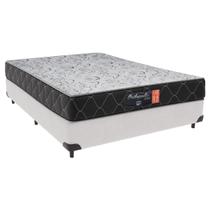 Cama + Box Casal Branca Colchão Orthopedic D33 20cm Comfort Prime 138x188