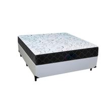 Cama Box Casal Branco Com Colchão D33 Marrocos 30cm