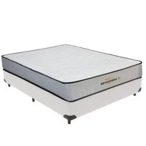 Cama Box Casal Branco e Colchão Orthopedic D33 V-Tech
