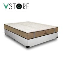 Cama Box Casal Bravus + Colchão Madrid D33 Mola Ensacada 138x188x66cm Várias Cores - Vstore Cama Box Casal Bravus + Colchão Madrid D33 Mola Ensacada 138x188x66cm Várias Cores - Vstore