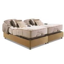 Cama Box Casal: Cama Box Reclinável Herval Ajustável MH 1430 + Base Regulável(202x203x52)