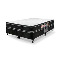 Cama Box Casal Castor Black e White Air Double Face D33 138x188x54 + Box Castor