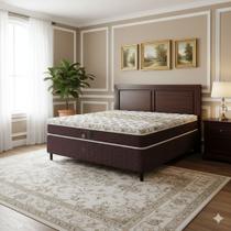 Cama Box Casal Castor Class Pocket Hibrido 138x188x52 + Box Castor Cama Box Casal Castor Class Pocket Hibrido 138x188x52 + Box Castor