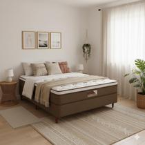 Cama Box Casal Castor Revolution Pocket 138x188x54 + Box Castor Cama Box Casal Castor Revolution Pocket 138x188x54 + Box Castor