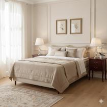 Cama Box Casal Castor Revolution Pocket Hibrido 138x188x54 + Box Castor