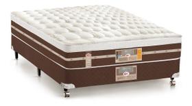 Cama Box Casal Castor Silver Star Air Double Pocket Hibrido 138x188x61 + Box Castor