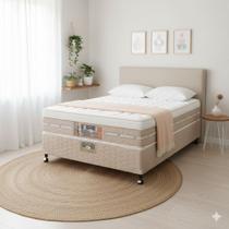 Cama Box Casal Castor Silver Star Air Pocket One Face 138x188x59 + Box Castor Cama Box Casal Castor Silver Star Air Pocket One Face 138x188x59 + Box Castor