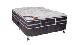 Cama Box Casal Castor Super Luxo Latex Slx One Face 138x188x57 + Box Castor Cama Box Casal Castor Super Luxo Latex Slx One Face 138x188x57 + Box Castor