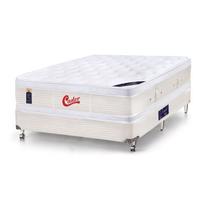 Cama Box Casal Castor Vitagel Euro Double Face Pocket 138x188x67 + Box Castor