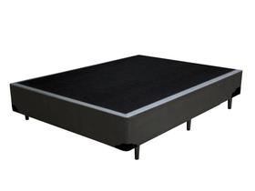 Cama Box Casal Cinza Sintetico Premium 40x138x188 - FA Elegante Cama Box Casal Cinza Sintetico Premium 40x138x188 - FA Elegante