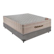 Cama box Casal + Colchão Airtech Spring Pocket Ortobom 138x188