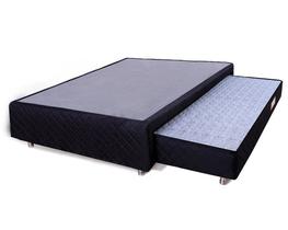 Cama Box Casal + Colchão Auxiliar Espuma D28 Bicama BF Colchões 138x188x37cm Cama Box Casal + Colchão Auxiliar Espuma D28 Bicama BF Colchões 138x188x37cm