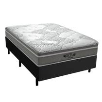 Cama Box Casal + Colchão D33 Ibiza Mola Superlastic 138x188x60cm Várias Cores - Vstore - V-STORE