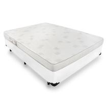 Cama Box Casal + Colchão De Espuma D23 - Ortobom - Light 138cm