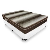 Cama Box Casal + Colchão De Espuma D28 - Ortobom - Light Ortopédico 138cm