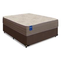 Cama Box Casal Colchão De Espuma D33 Semi Ortopédico Extra Firme Orthotec 138x188x68cm Inducol Marrom - CELUPLAS