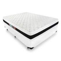 Cama Box Casal + Colchão De Espuma D45 - Castor - Black White Double Face 138cm Cama Box Casal + Colchão De Espuma D45 - Castor - Black White Double Face 138cm