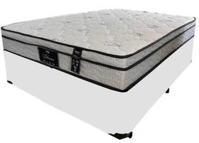 Cama Box Casal + Colchão De Molas Ensacadas Casal -LUFLEX