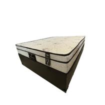 Cama Box Casal + Colchão De Molas Ensacadas Casal -LUFLEX