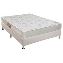 Cama Box Casal: Colchão Espuma Castor D33 Sleep Max Relax + Base CRC Courano White(138x188) Cama Box Casal: Colchão Espuma Castor D33 Sleep Max Relax + Base CRC Courano White(138x188)