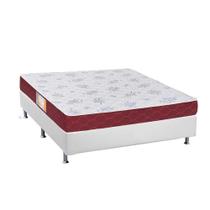 Cama Box Casal: Colchão Espuma Castor Sleep Max + Base CRC Courano White(138x188) Cama Box Casal: Colchão Espuma Castor Sleep Max + Base CRC Courano White(138x188)