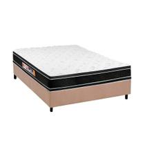 Cama Box Casal: Colchão Espuma D33 Castor Black e White Double Face + Base CRC Suede Clean(138x188) Cama Box Casal: Colchão Espuma D33 Castor Black e White Double Face + Base CRC Suede Clean(138x188)