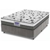 Cama Box Casal Colchão Espuma D33 Fort 138x188x59cm Gazin - Suporta até 150kg por Pessoa