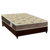 Cama Box Casal: Colchão Espuma D33 Orthoflex /EP Matera + Base CRC Suede Brown(138x188)