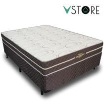 Cama Box Casal + Colchão Espuma D33 Ortopédico 138x188x64m Orthopedic ll V-Store