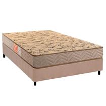 Cama Box Casal: Colchão Espuma D33 Paropas Pasquale Wave Clean + Base CRC Suede Clean (138x188)