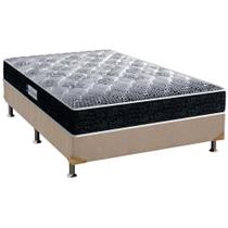 Cama Box Casal: Colchão Espuma D33 Probel /EP Advanced Tech1500 + Base CRC Suede Clean(138x188)