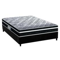 Cama Box Casal: Colchão Espuma D33 Probel /EP Advanced Tech1500 Plus + Base CRC Suede Black(138x188) Cama Box Casal: Colchão Espuma D33 Probel /EP Advanced Tech1500 Plus + Base CRC Suede Black(138x188)