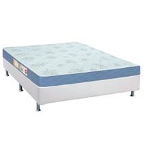 Cama Box Casal: Colchão Espuma D45 Castor Sleep Max + Base CRC Courano White(138x188) Cama Box Casal: Colchão Espuma D45 Castor Sleep Max + Base CRC Courano White(138x188)