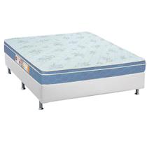 Cama Box Casal: Colchão Espuma D45 Castor Sleep Max + Base CRC Courano White(138x188) Cama Box Casal: Colchão Espuma D45 Castor Sleep Max + Base CRC Courano White(138x188)