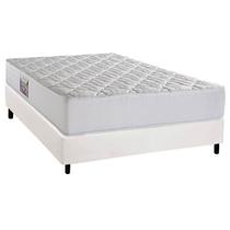 Cama Box Casal: Colchão Espuma D45 Herval New Top + Base CRC Corano White (138x188) Cama Box Casal: Colchão Espuma D45 Herval New Top + Base CRC Corano White (138x188)