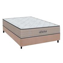 Cama Box Casal: Colchão Espuma D45 Orthoflex Genova + Base CRC Suede Clean (138x188) Cama Box Casal: Colchão Espuma D45 Orthoflex Genova + Base CRC Suede Clean (138x188)