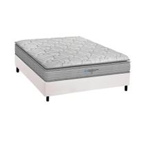 Cama Box Casal: Colchão Espuma D45 Probel Anatômico Guarda Costas Próextreme Plus + Base CRC Courano White (138x188)